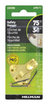 Hillman AnchorWire Brass-Plated Silver Safety Picture Hanger 75 lb. 1 pk (Pack of 10)