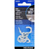 Hillman Small Vinyl Coated White Steel 7/8 in. L Hook 1 lb. 6 pk (Pack of 10)