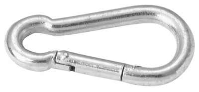 Campbell Chain 0.51 in. Dia. x 3-1/8 in. L Polished Stainless Steel Spring Snap 200 lb. (Pack of 10)