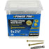 HILLMAN Power Pro No. 9 in. X 2-1/2 in. L Bronze Star Flat Head Premium Deck Screws 5 lb 443 pk