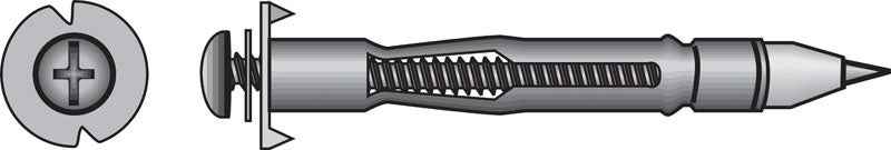 HILLMAN 1/8 in. D X 1.45 in. L Steel Pan Head Drive Wall Anchors 100 pc