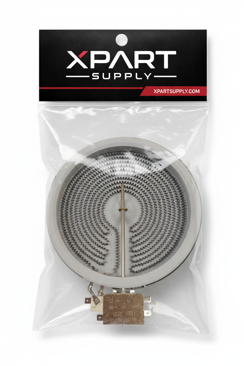WG02F04327 GE Range 6 Inch Radiant Surface Element – Retail Bag Mockup | XPart Supply Canada