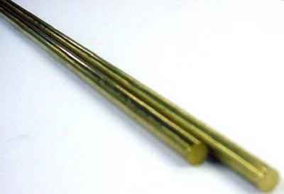 K&S 0.114/0.081/0.072 in. D X 12 in. L Brass Rod 3 pk