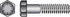 HILLMAN 1/4 in. D X 2 in. L Heat Treated Steel Hex Head Cap Screw 100 pk