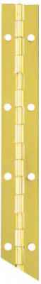 National Hardware 30 in. L Brass-Plated Continuous Hinge 1 pk