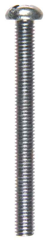 Hillman No. 10-32 X 2 in. L Combination Round Head Zinc-Plated Steel Machine Screws 100 pk