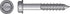 Hillman Tapper 3/16 in. D Steel Hex Head Concrete Screw Anchor 100 pk