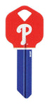 Hillman MLB Philadelphia Phillies House/Office Key Blank 66 KW1 Single sided (Pack of 6)
