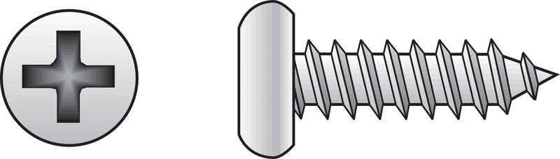 HILLMAN No. 6 Ga. X 1-1/2 in. L Phillips Pan Head Sheet Metal Screws 100 pk