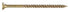Hillman Power Pro No. 8 X 1-1/4 in. L Star Bronze Ceramic Wood Screws 1 lb 242 pk