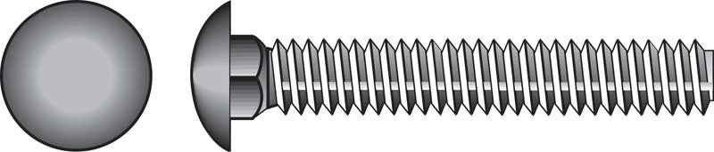 HILLMAN 5/16 in. X 5 in. L Stainless Steel Carriage Bolt 25 pk