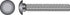 HILLMAN 5/16 in. X 5 in. L Stainless Steel Carriage Bolt 25 pk