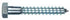 Hillman 5/16 in. X 6 in. L Hex Zinc-Plated Steel Lag Screw 50 pk
