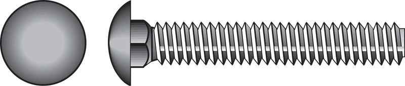 HILLMAN 1/4 in. X 3/4 in. L Stainless Steel Carriage Bolt 50 pk