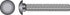 HILLMAN 1/4 in. X 3/4 in. L Stainless Steel Carriage Bolt 50 pk