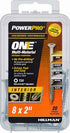 Hillman POWERPRO ONE No. 8 X 2 in. L Star Flat Head Multi-Material Screw 20 pk