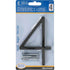 Hillman Distinctions 5 in. Black Metal Screw-On Number 4 1 pc (Pack of 3)