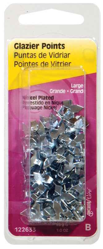 Hillman AnchorWire Glazier Points 50 pk (Pack of 6)