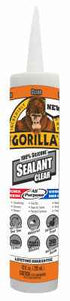 Gorilla Clear Silicone All Purpose Sealant 10 oz. (Pack of 12)