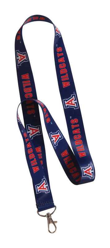 Hillman Arizona Wildcats Polyester Multicolored Decorative Key Chain Lanyard (Pack of 6)
