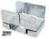 Simpson Strong-Tie ZMAX 3.13 in. H x 3.56 in. W 14 Ga. Galvanized Steel Post Base (Pack of 10)