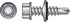 HILLMAN No. 12 Ga. X 1-1/2 in. L Hex Hex Washer Head Self-Drilling Screws 100 pk