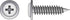 HILLMAN No. 8 Ga. X 1 in. L Phillips Truss Head Self-Piercing Screws 1 pk