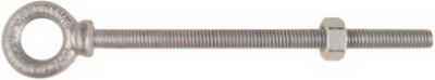 National Hardware 3/8 in. X 7.46 in. L Galvanized Forged Steel Eyebolt Nut Included
