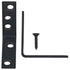 Hampton 2 in. H x 5/8 in. W x 2 in. D Black Steel Inside L Corner Brace (Pack of 25)