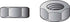 Hillman 1 in. Zinc Dichromate Steel USS Hex Nut 10 pk