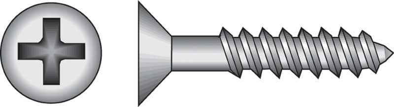 HILLMAN No. 6 X 3/4 in. L Phillips Black Phosphate Twin Thread Cabinet Screws 100 pk