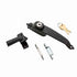 National Hardware Black Zinc Push Button Keyed Latch 1 pk