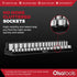 3-Row Magnetic Socket Holder + Chrome and Impact Sockets