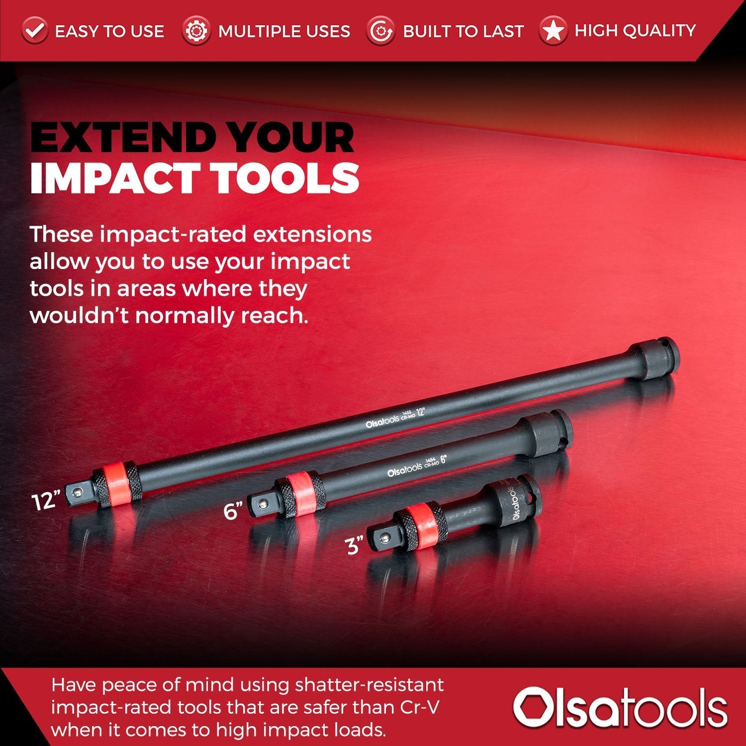 Locking Impact Socket Extension