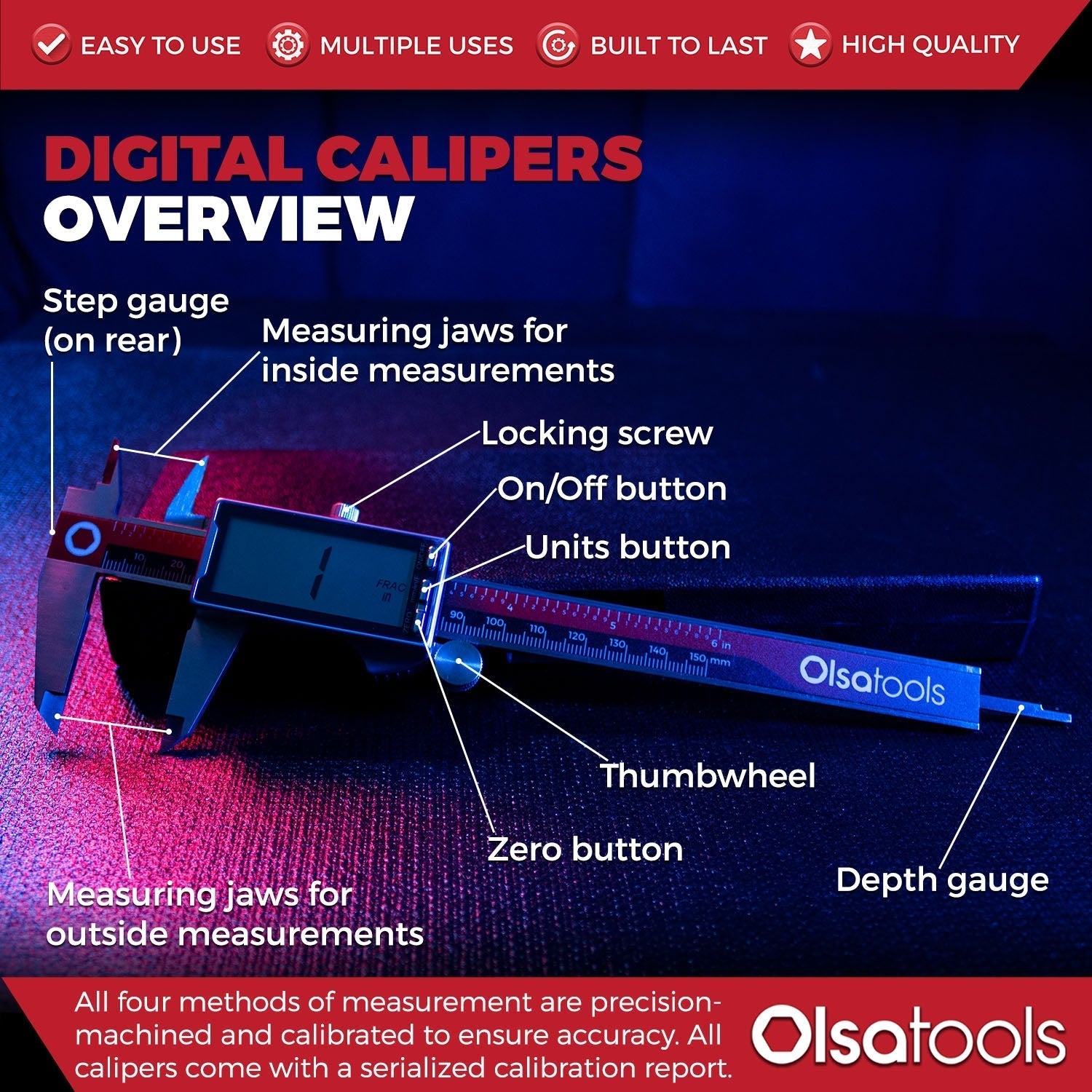 6" Digital Calipers