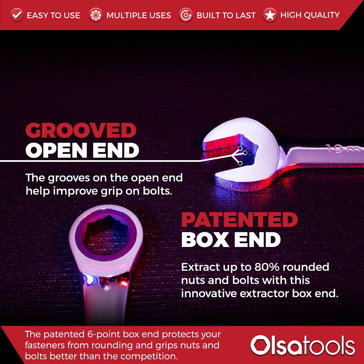 Ratcheting Wrench Set with Magnetic Wrench Organizer