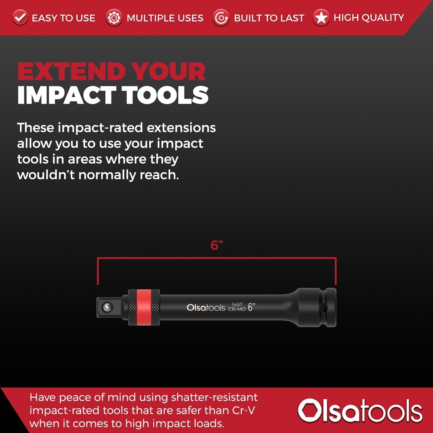 Locking Impact Socket Extension