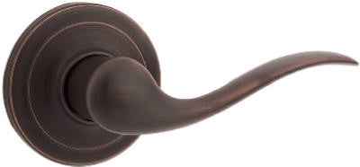 Kwikset Tustin Venetian Bronze Passage Lever 1-3/4 in.