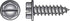 HILLMAN No. 10 Ga. X 1-1/4 in. L Slotted Hex Washer Head Sheet Metal Screws 100 pk