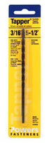 HILLMAN Tapper 3/16 in. X 5-1/2 in. L Carbide Tipped Drill Bit Straight Shank 1 pc