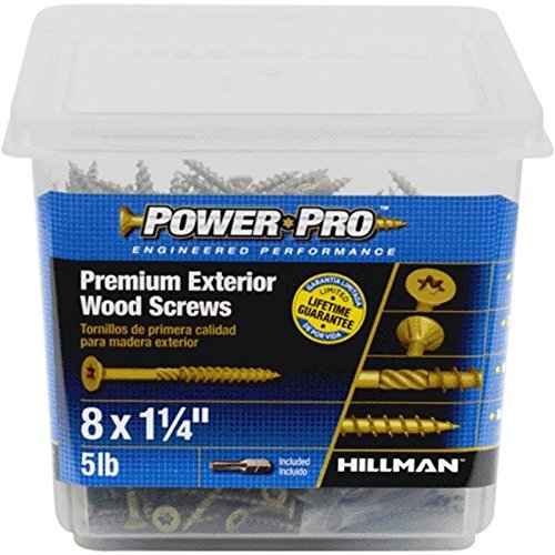 Hillman Power Pro No. 8 X 1-1/4 in. L Star Flat Head Premium Deck Screws 5 lb 1265 pk