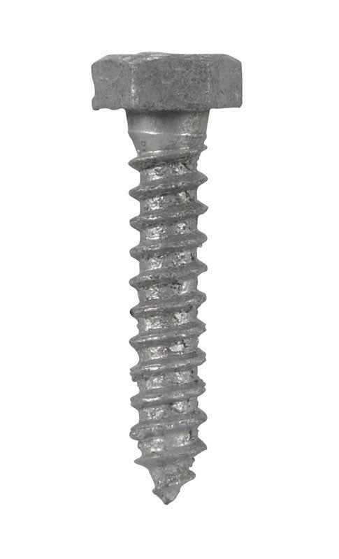 Hillman 5/16 in. X 1-1/2 in. L Hex Hot Dipped Galvanized Steel Lag Screw 100 pk