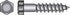 HILLMAN 1/2 in. X 10 in. L Hex Zinc-Plated Steel Lag Screw 25 pk