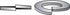 Hillman 1/2 in. D Yellow Dichromate Steel Split Lock Washer 50 pk