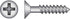 HILLMAN No. 8 X 3/4 in. L Phillips Black Phosphate Twin Thread Cabinet Screws 100 pk