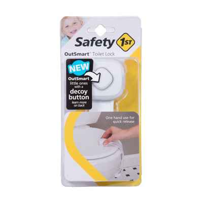 Safety 1st OutSmart White Plastic Swing Shut Toilet Seat Lock 1 pk