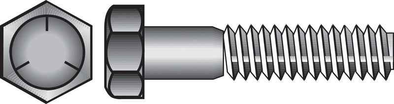 Hillman 3/8 in. D X 2-1/2 in. L Heat Treated Zinc Steel Hex Head Cap Screw 50 pk