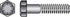 HILLMAN 1/4 in. D X 3 in. L Heat Treated Steel Hex Head Cap Screw 100 pk