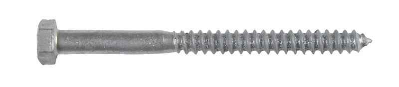 Hillman 5/16 in. X 4 in. L Hex Hot Dipped Galvanized Steel Lag Screw 50 pk