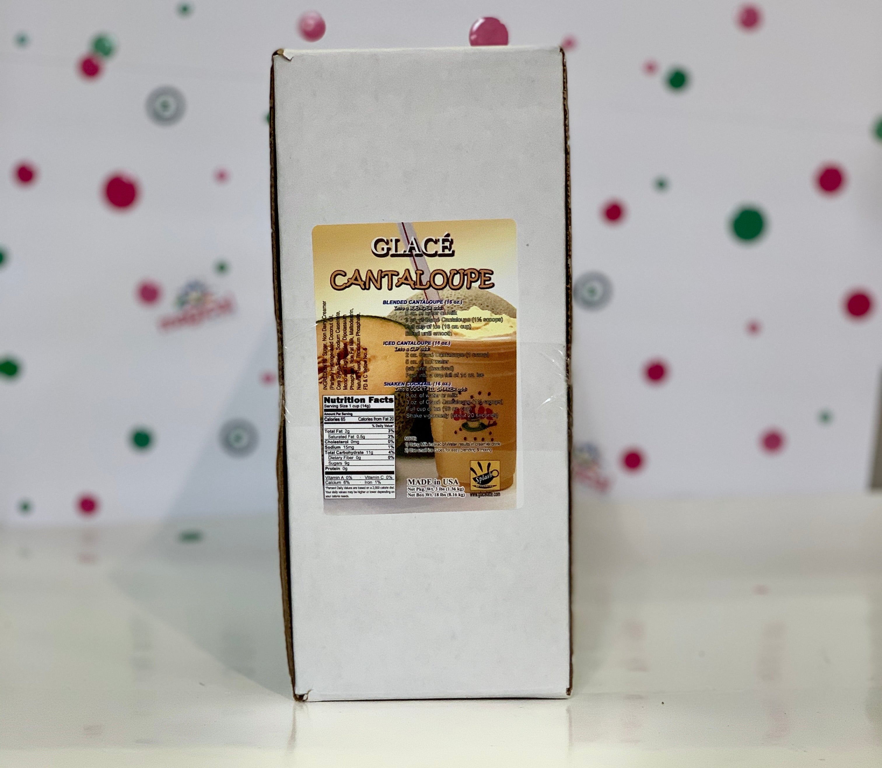 Cantaloupe 4 in 1 Mix for Bubble Tea, Smoothies, Lattes and Frappes, 3 lbs. Bag (Case 6 x 3 lbs. Bags)  - Ships Free Within Canada on Orders Above CAD $199